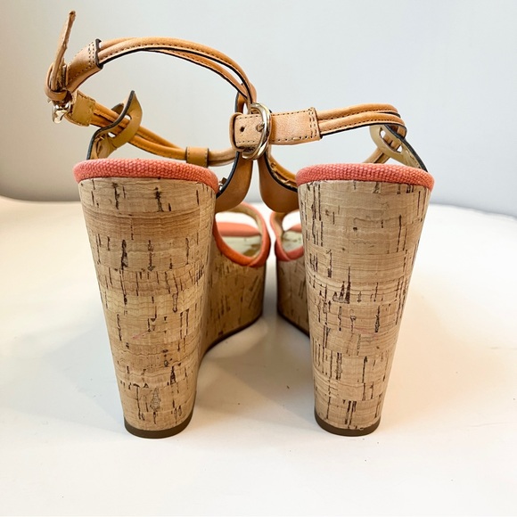COACH Coral Cork Wedge Platform Sandals - Picture 4 of 13